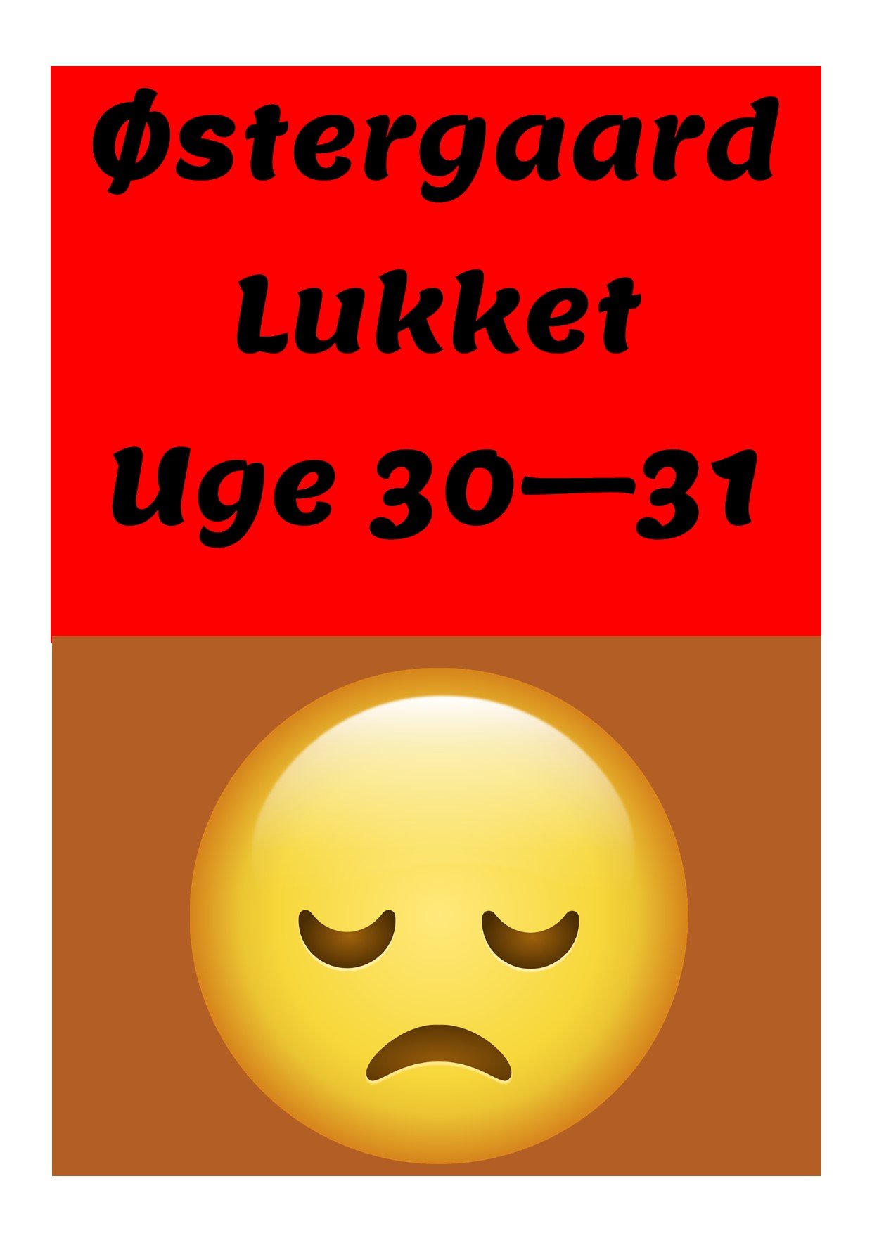 Østergaard er sponseret af Lukket